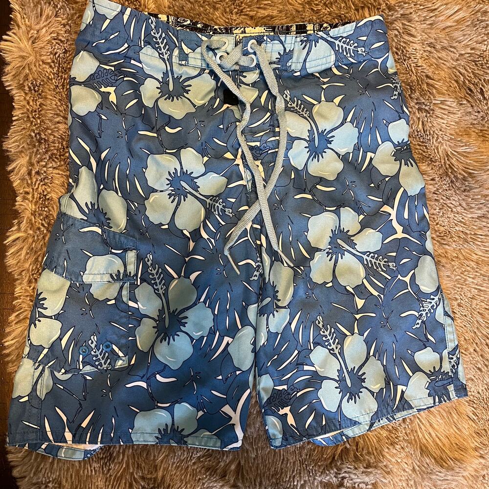 Tony Hawk Hawaiian Floral Print Swim Shorts Boys M(5/6)